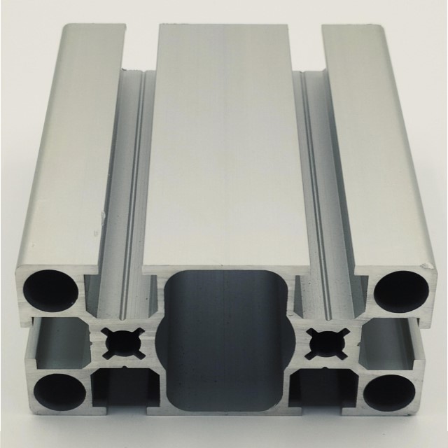 Perfil Aluminio Estructural 40x80mm 6 Ranuras 8mm