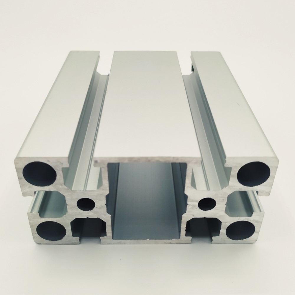 Perfil Aluminio Estructural 45x90mm Fuerte 6 Ranuras 8mm